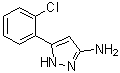 结构式 CAS# 126520-01-2, 3-氨基-5-(2-氯苯基)-1H-吡唑