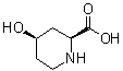 cis-4-Hydroxypiperidine-2-carboxylic acid molecular structure (CAS 126641-65-4)