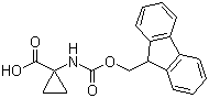 1-(Fmoc-amino)cyclopropanecarboxylic acid molecular structure (CAS 126705-22-4)