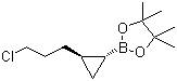 trans-2-[2-(3-Chloropropyl)cyclopropyl]boronic acid pinacol ester molecular structure (CAS 126726-63-4)