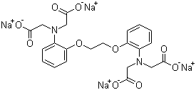 结构式 CAS# 126824-24-6, 1,2-双(2-氨基苯氧基)乙烷-N,N,N',N'-四乙酸四钠盐