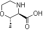 结构式 CAS# 1268475-20-2, (2S,3R)-2-甲基-3-吗啉羧酸