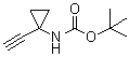 structure of CAS# 1268810-09-8, N-(1-Ethynylcyclopropyl)carbamic acid 1,1-dimethylethyl ester
