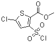5-Chloro-3-(chlorosulfonyl)-2-thiophenecarboxylic acid methyl ester molecular structure (CAS 126910-68-7)