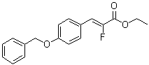 2-Fluoro-3-[4-(phenylmethoxy)phenyl]-2-propenoic acid ethyl ester molecular structure (CAS 1269763-71-4)