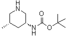 structure of CAS# 1270019-92-5, N-[(3R,5S)-5-Methyl-3-piperidinyl]carbamic acid 1,1-dimethylethyl ester