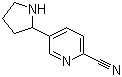 5-(2-Pyrrolidinyl)-2-pyridinecarbonitrile molecular structure (CAS 1270543-04-8)
