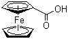 Ferrocenecarboxylic acid molecular structure (CAS 1271-42-7)
