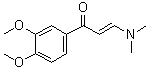 结构式 CAS# 127172-22-9, 1-(3,4-二甲氧基苯基)-3-(二甲基氨基)-2-丙烯-1-酮