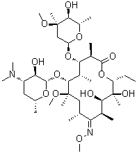 (9E)-6-O-Methylerythromycin 9-(O-methyloxime) molecular structure (CAS 127182-44-9)