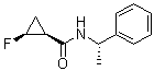 [1S-[1alpha(R),2alpha]]-2-Fluoro-N-(1-phenylethyl)cyclopropanecarboxamide molecular structure (CAS 127254-14-2)