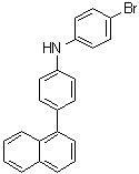 4-Bromo-N-[4-(1-naphthalenyl)phenyl]benzenamine molecular structure (CAS 1272968-42-9)
