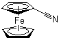 structure of CAS# 1273-84-3, Cyanoferrocene;Cyclopentadienecarbonitrile, cyclopentadienyliron deriv.; Ferrocenyl cyanide; Ferrocenylnitrile