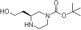 (3S)-3-(2-Hydroxyethyl)-1-piperazinecarboxylic acid 1,1-dimethylethyl ester molecular structure (CAS 1273577-11-9)