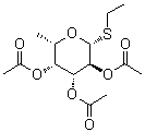 Ethyl 6-deoxy-1-thio-beta-L-galactopyranoside 2,3,4-triacetate molecular structure (CAS 127501-41-1)