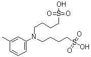 结构式 CAS# 127544-88-1, N,N-双(4-磺丁基)-3-甲基苯胺