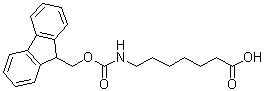 7-[N-(9-Fluorenylmethoxycarbonyl)amino]heptanoic acid molecular structure (CAS 127582-76-7)