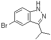 结构式 CAS# 1276075-40-1, 5-溴-3-异丙基-1H-吲唑
