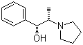 (1R,2S)-1-苯基-2-(1-吡咯烷基)-1-丙醇分子结构 (CAS 127641-25-2)