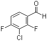 3-氯-2,4-二氟苯甲醛分子结构 (CAS 127675-46-1)