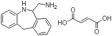 6-Aminomethyl-6,11-dihydro-5H-dibenz[b,e]azepine (E)-2-butenedioate molecular structure (CAS 127785-96-0)