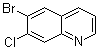 结构式 CAS# 127827-54-7, 6-溴-7-氯喹啉