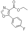 Ethyl 5-(4-fluorophenyl)oxazole-4-carboxylate molecular structure (CAS 127919-31-7)