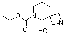 结构式 CAS# 1279844-25-5, 2,6-二氮杂螺[3.5]壬烷-6-甲酸叔丁酯盐酸盐
