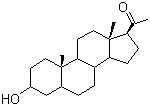 结构式 CAS# 128-20-1, 孕烷醇酮