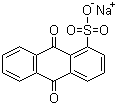 蒽醌-1-磺酸钠分子结构 (CAS 128-56-3)