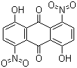 1,5-二羟基-4,8-二硝基蒽醌分子结构 (CAS 128-91-6)