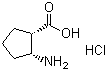 结构式 CAS# 128052-92-6, (1S,2R)-2-氨基环戊烷甲酸盐酸盐