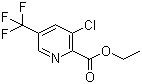 structure of CAS# 128073-16-5, 3-Chloro-5-trifluoromethylpyridine-2-carboxylic acid ethyl ester;Ethyl 3-chloro-5-(trifluoromethyl)-2-pyridinecarboxylate