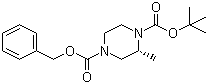 (R)-1-Boc-4-Cbz-2-methylpiperazine molecular structure (CAS 128102-16-9)