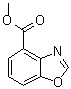 structure of CAS# 128156-54-7, 4-Benzoxazolecarboxylic acid methyl ester;Methyl 4-benzoxazolecarboxylate