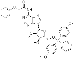 5'-O-[Bis(4-methoxyphenyl)phenylmethyl]-2'-O-methyl-N-(2-phenoxyacetyl)adenosine molecular structure (CAS 128219-81-8)