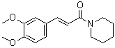 结构式 CAS# 128261-84-7, (2E)-3-(3,4-二甲氧基苯基)-1-(1-哌啶基)-2-丙烯-1-酮