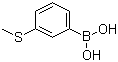 3-甲硫基苯硼酸分子结构 (CAS 128312-11-8)