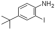 结构式 CAS# 128318-63-8, 2-碘-4-叔丁基苯胺