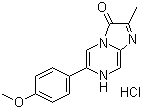 6-(4-Methoxyphenyl)-2-methyl-3,7-dihydroimidazo[1,2-a]pyrazin-3(7H)-one hydrochloride molecular structure (CAS 128322-44-1)
