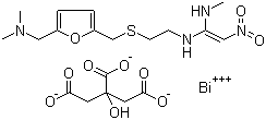 Ranitidine bismuth citrate molecular structure (CAS 128345-62-0)
