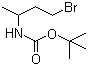 (3-Bromo-1-methylpropyl)carbamic acid tert-butyl ester molecular structure (CAS 128412-15-7)