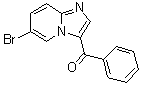 结构式 CAS# 1284293-40-8, (6-溴咪唑并[1,2-a]吡啶-3-基)苯基甲酮