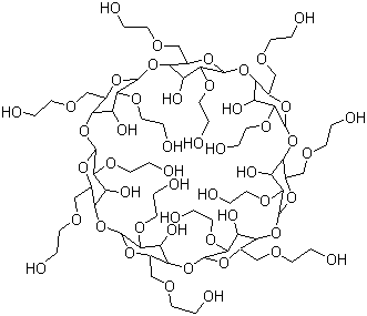 beta-环糊精 2-羟基乙基醚分子结构 (CAS 128446-32-2)