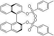 structure of CAS# 128544-06-9, (S)-(+)-1,1'-Bi-2-naphthyl ditosylate;(S)-(+)-2,2'-Bis(p-toluenesulfonyloxy)-1,1'-binaphthalene; (S)-(+)-1,1'-Bi-2-naphthyl di-p-toluenesulfonate