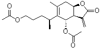 1,6-O,O-二乙酰基旋覆花内酯分子结构 (CAS 1286694-67-4)