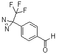结构式 CAS# 128886-88-4, 4-[3-(三氟甲基)-3H-双吖丙啶-3-基]苯甲醛
