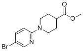Methyl 1-(5-bromopyridin-2-yl)piperidine-4-carboxylate molecular structure (CAS 1289027-00-4)