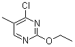 4-氯-2-乙氧基-5-甲基嘧啶分子结构 (CAS 1289384-90-2)