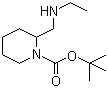 2-[(Ethylamino)methyl]-1-piperidinecarboxylic acid tert-butyl ester molecular structure (CAS 1289386-04-4)